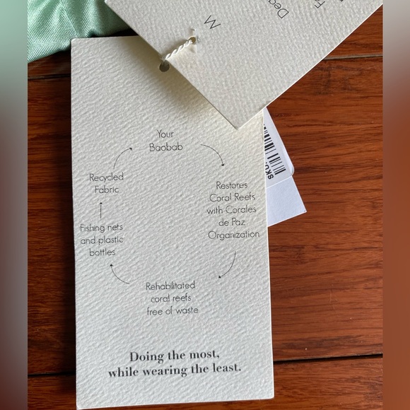 Baobab Pearl Green Ola Ruched One Shoulder Bikini Top Swimwear - Picture 6 of 7